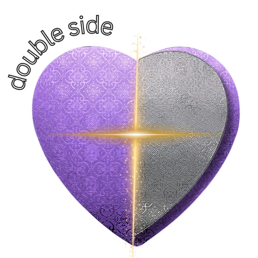 Double Side Heart Shape Cake Board 9" (200pcs)