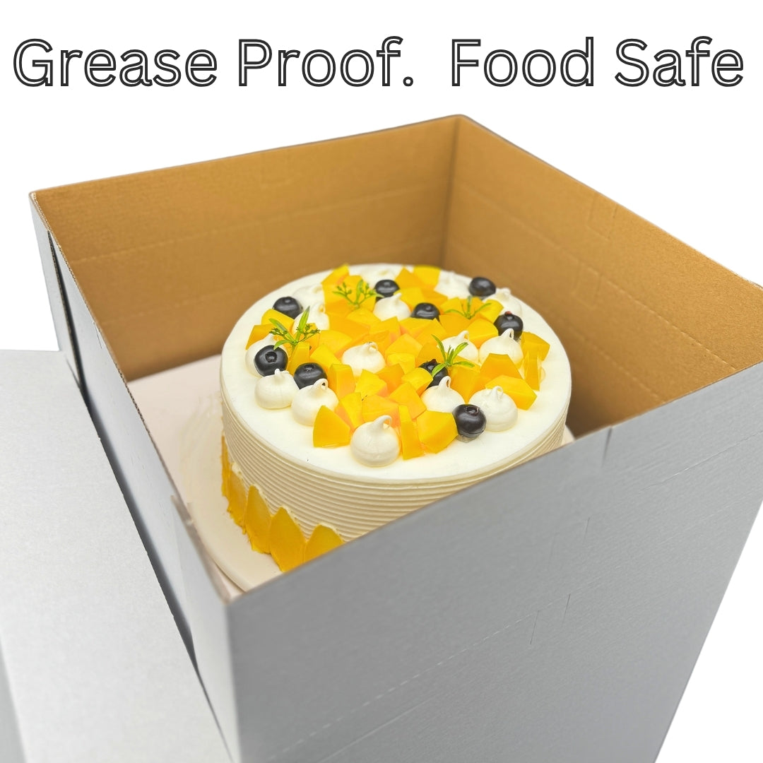 Adjustable Window Cake Box 12"x12"x14"/16" (25pcs)