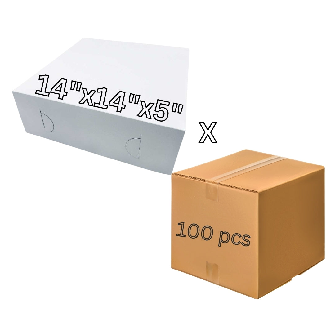 Cake Box 14"x14"x5" (100pcs)