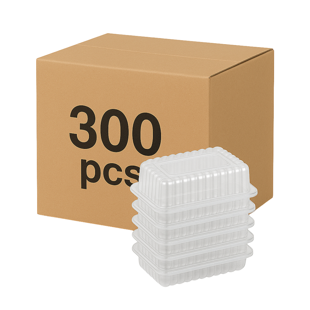 9"x5" Clear Cake Roll/Loaf Container(300pcs)