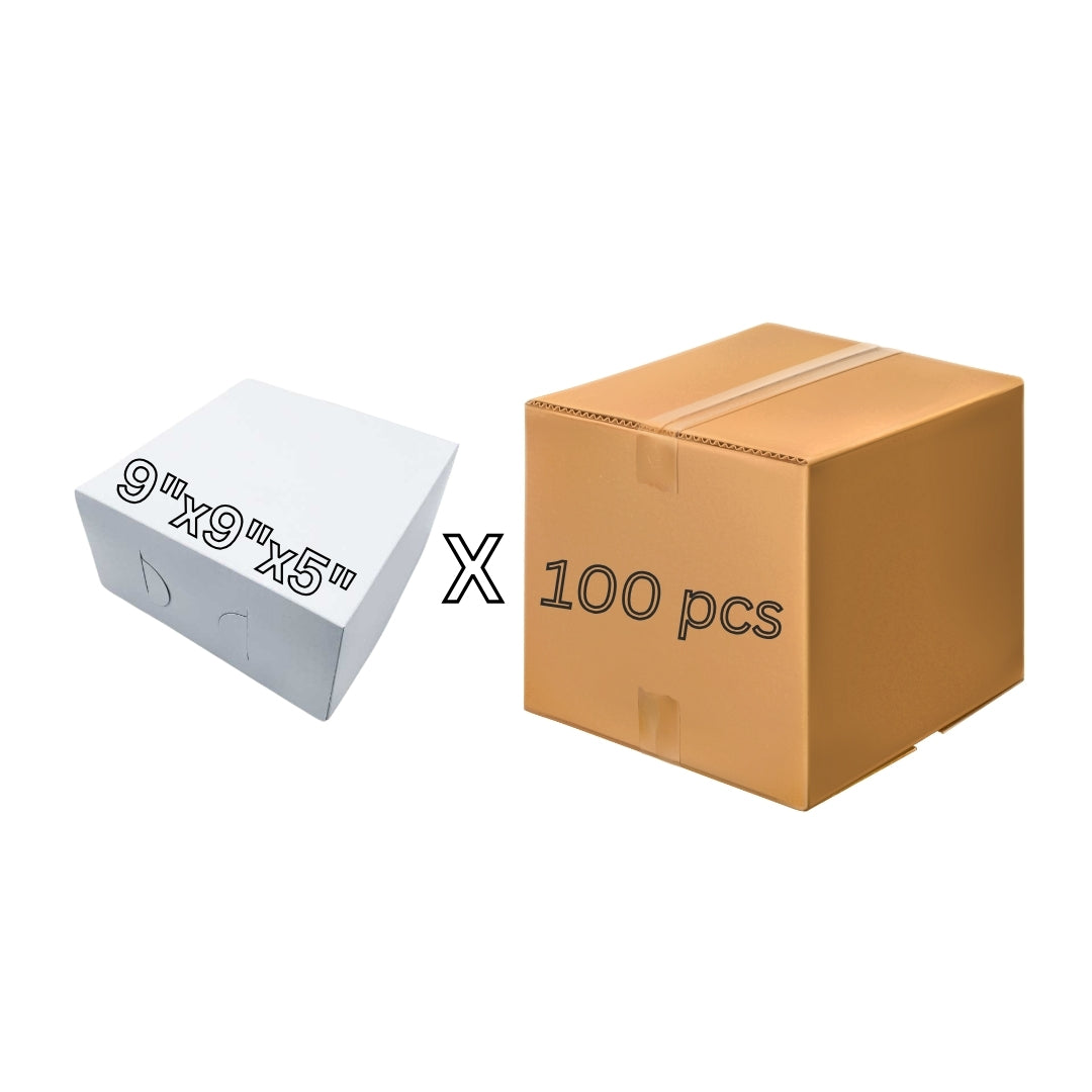 Cake Box 9"x9"x5" (100pcs)