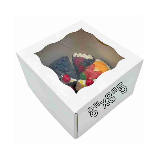 Window Cake Box 8"x8"x5" (100pcs)