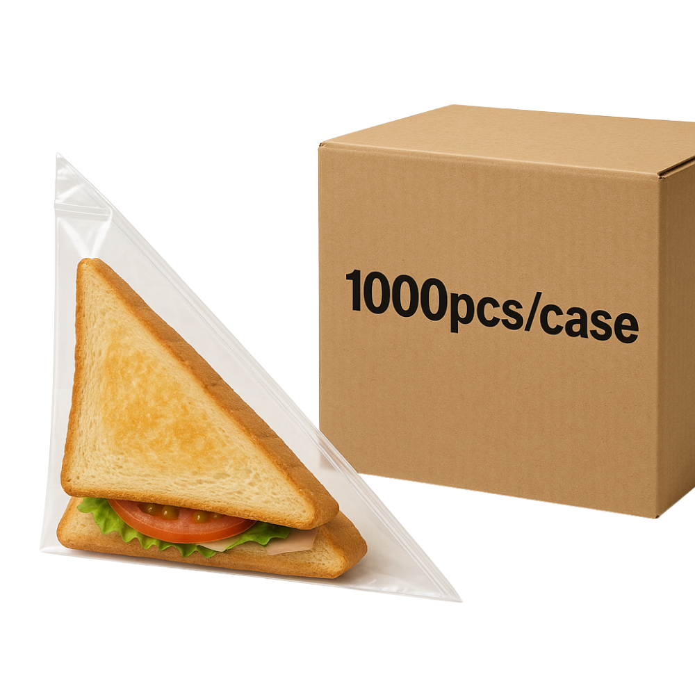 Clear Triangle Sandwich Bags (1,000pcs)