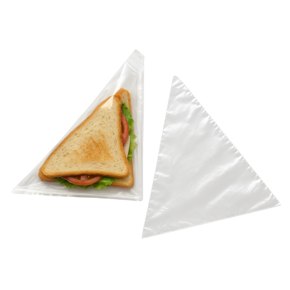 Clear Triangle Sandwich Bags (1,000pcs)