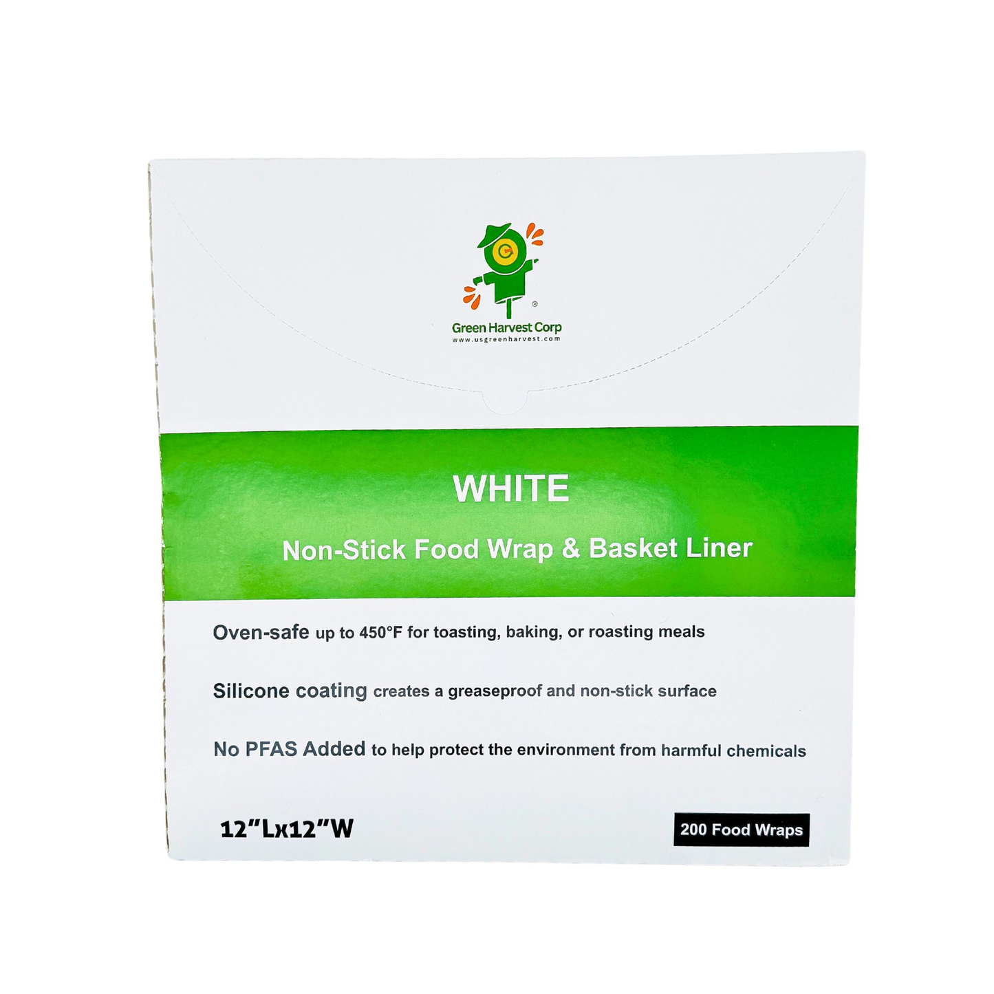 12"x12" White Baking Paper (200 sheets) (20 packs)