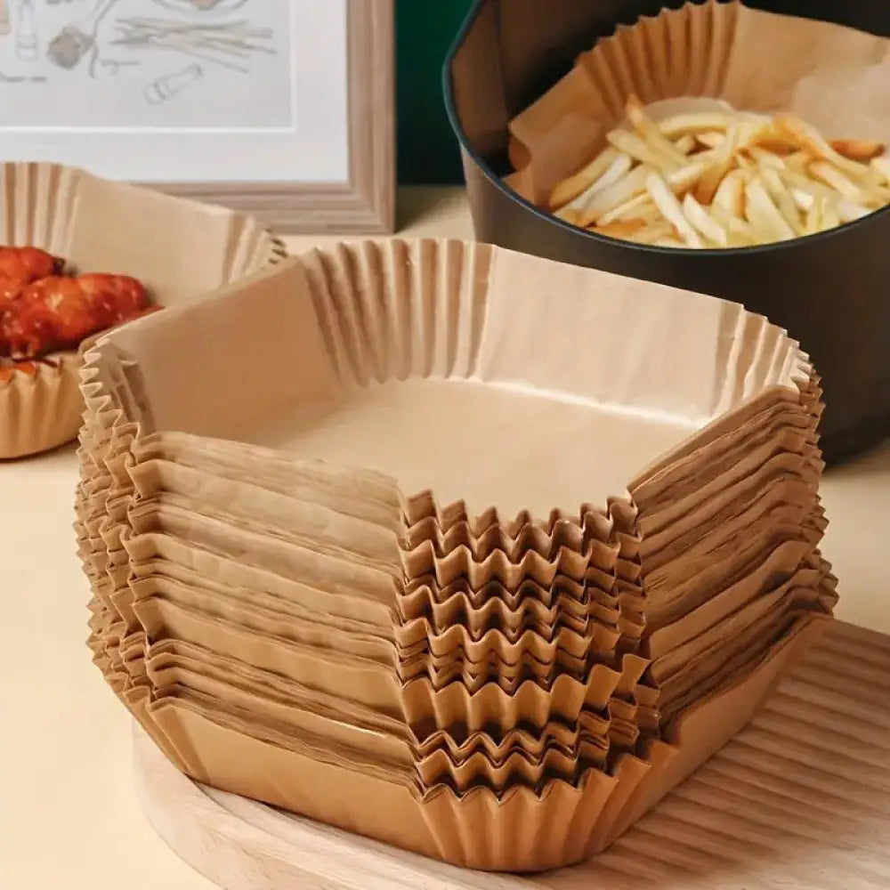 6.5’’ Square Air Fryer Liner (100Pcs)