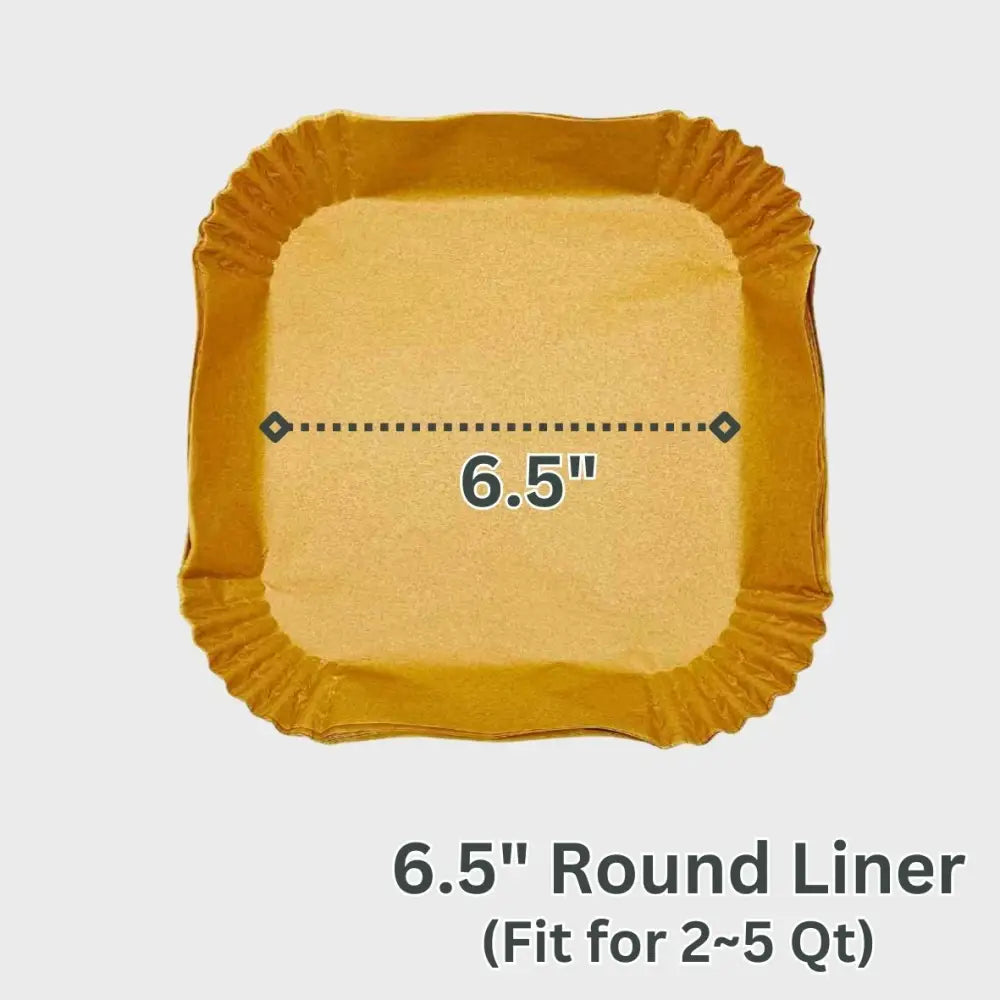 6.5’’ Square Air Fryer Liner (100Pcs)