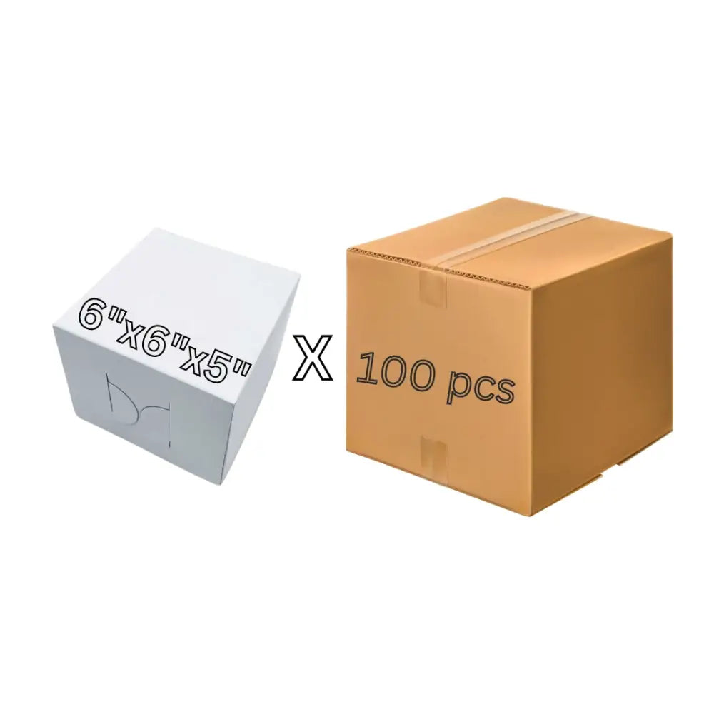 6’’ Plain Cake Box 100 Pcs (1 Case)