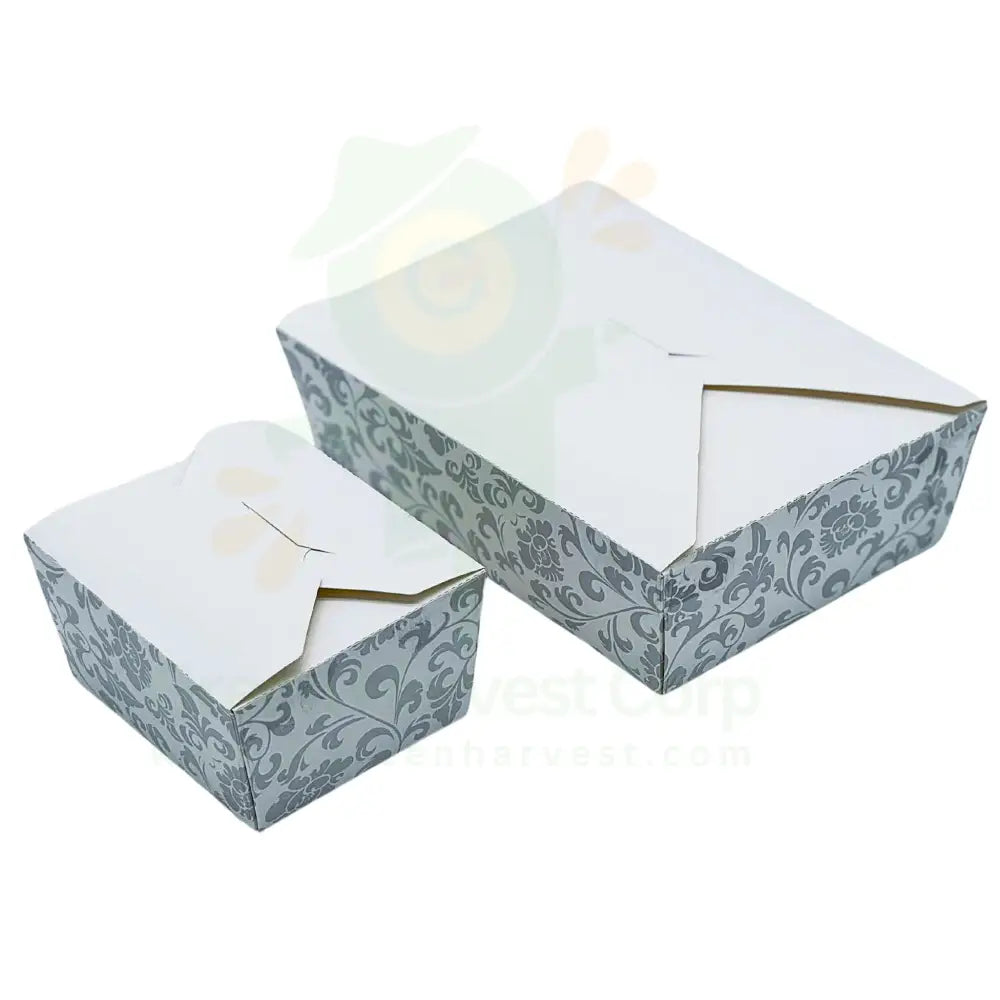 7’’X5’’ Pattern Foldable Take-Out Box (200Pcs)