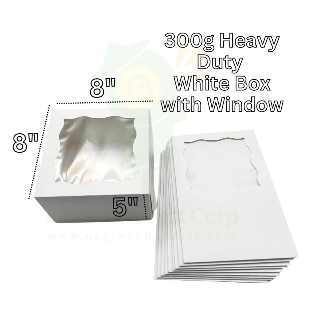 8’’ Cake Box & Board Bundle (12 Boards + 12 Boxes)