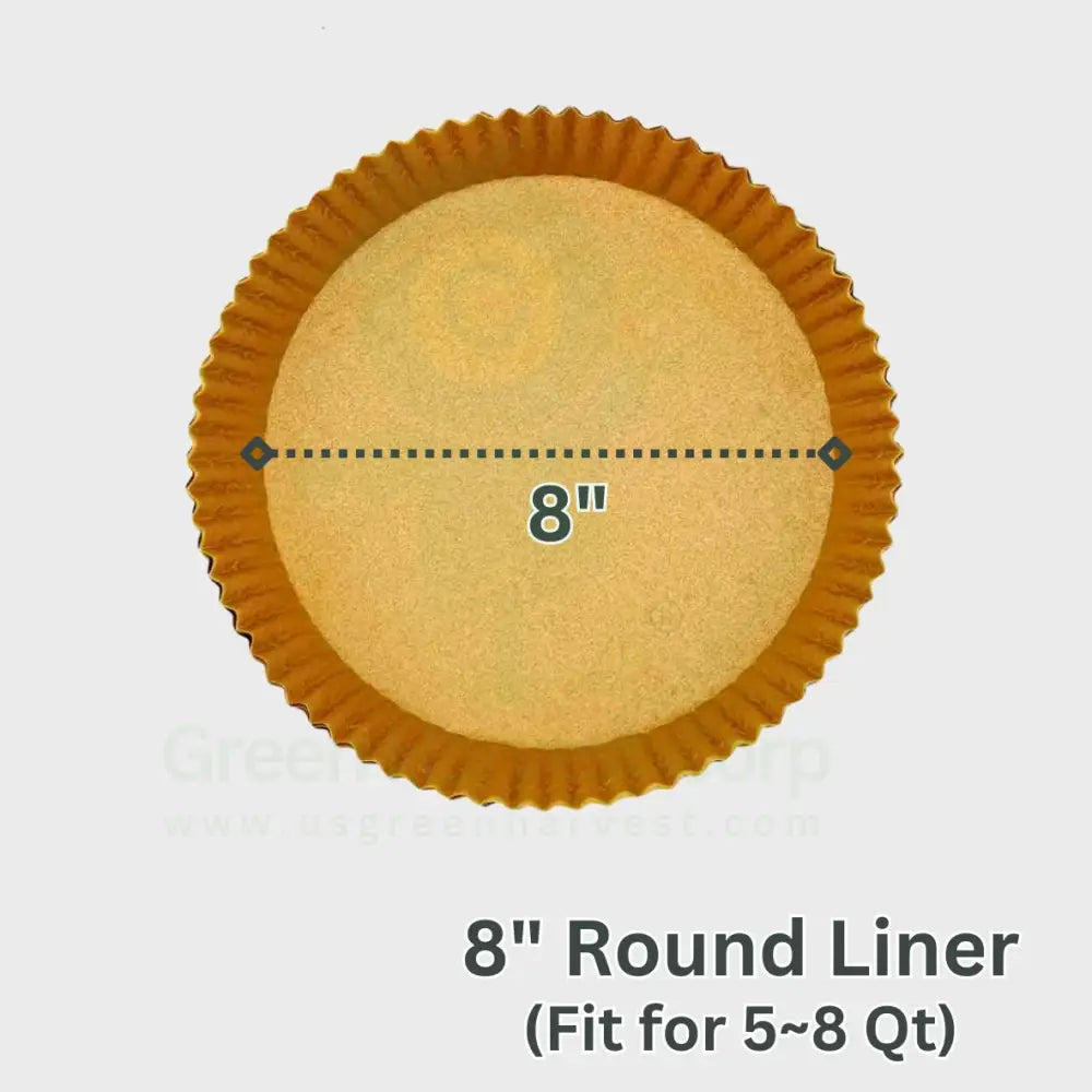 8’’ Round Air Fryer Liner (50Pcs)