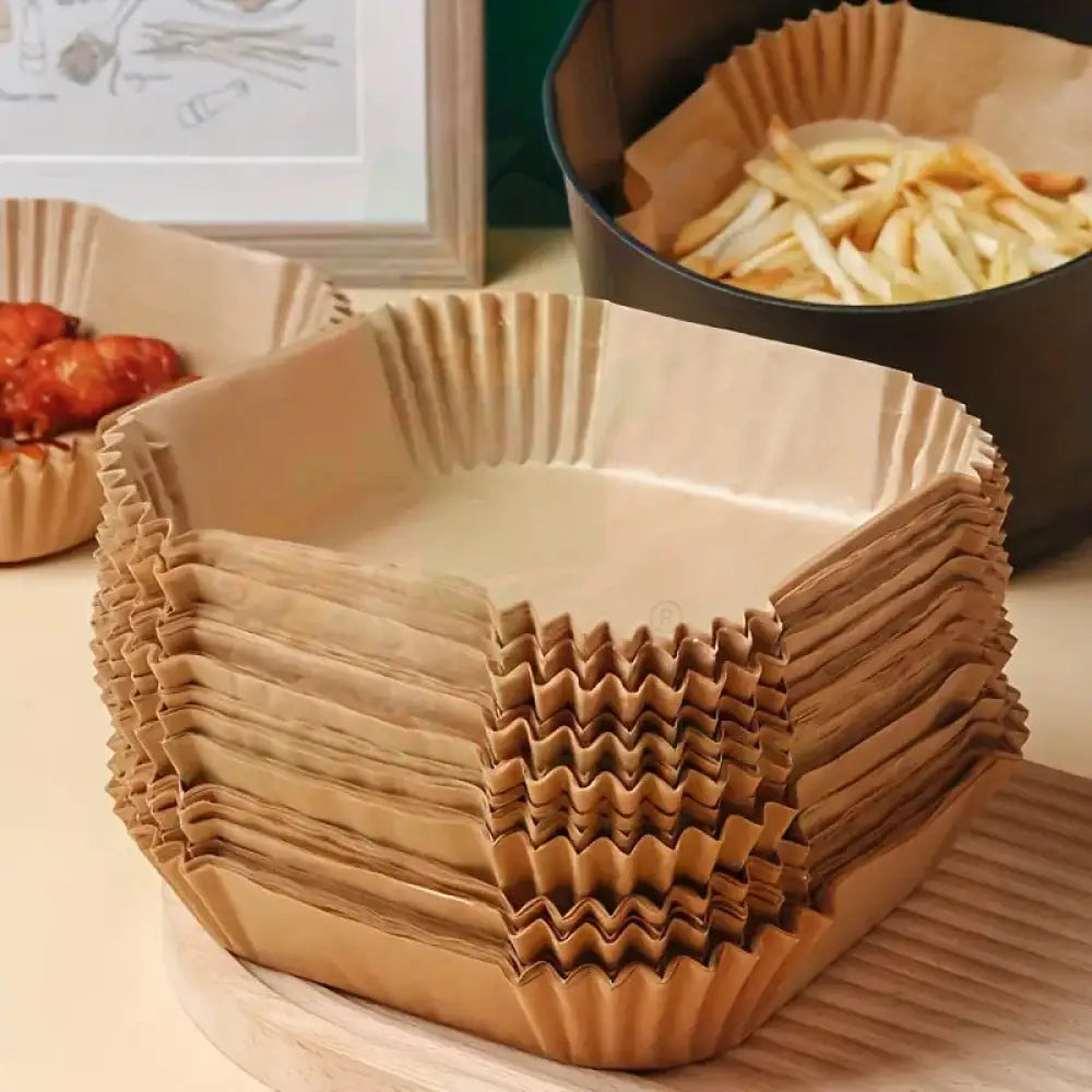 8’’ Square Air Fryer Liner (100Pcs)