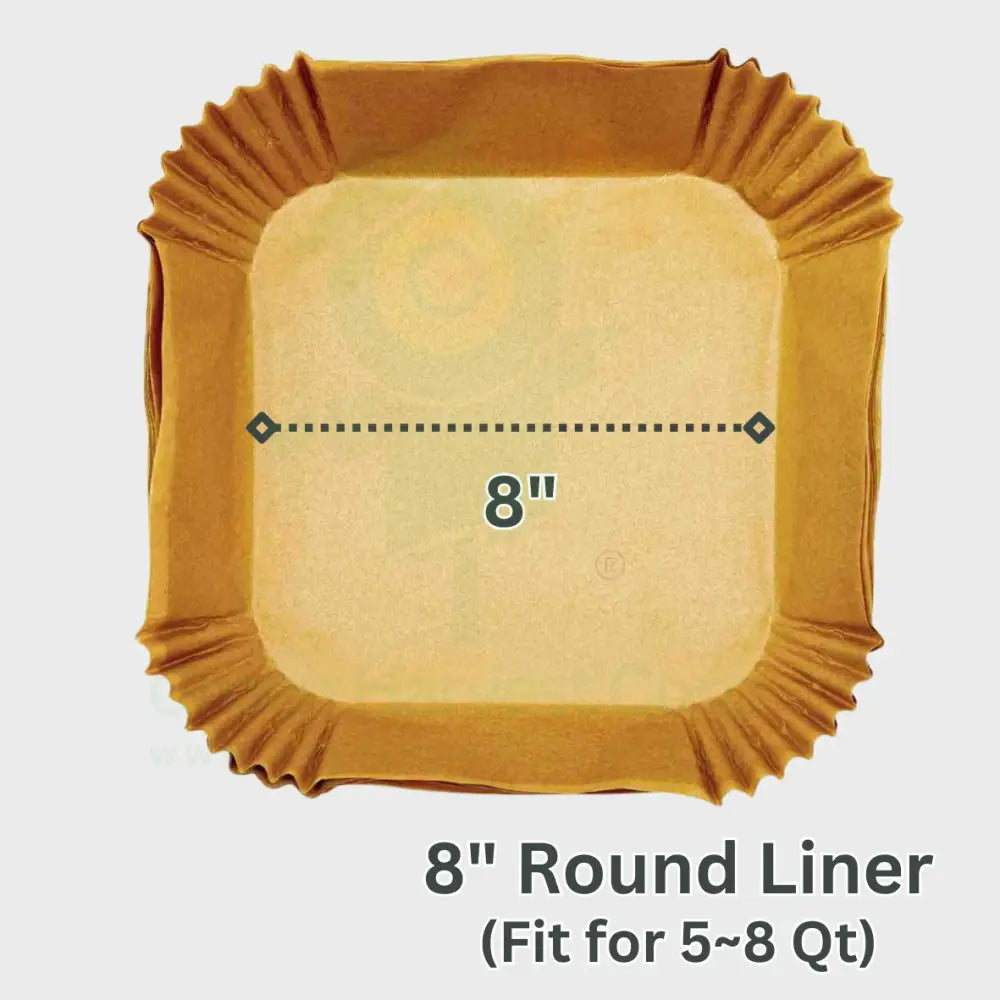 8’’ Square Air Fryer Liner (50Pcs)