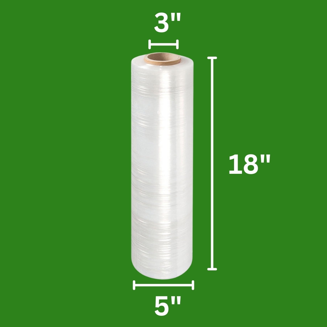 Shrink Wrap Stretch Film 18"x1,500FT 70GA (4 rolls)