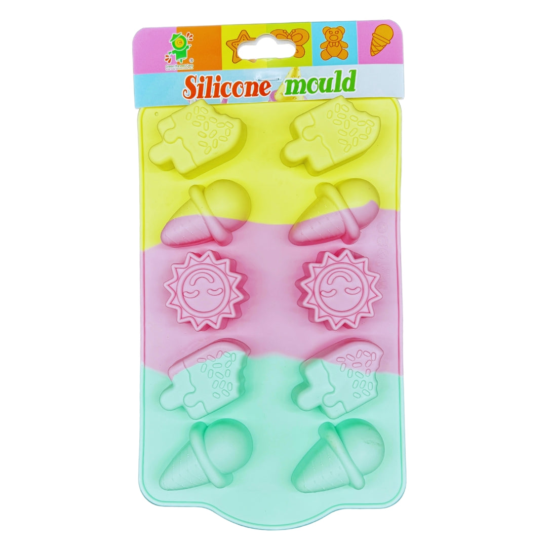 CreativeBake Silicone Mold Set - 5 Fun Themes (11"x7")