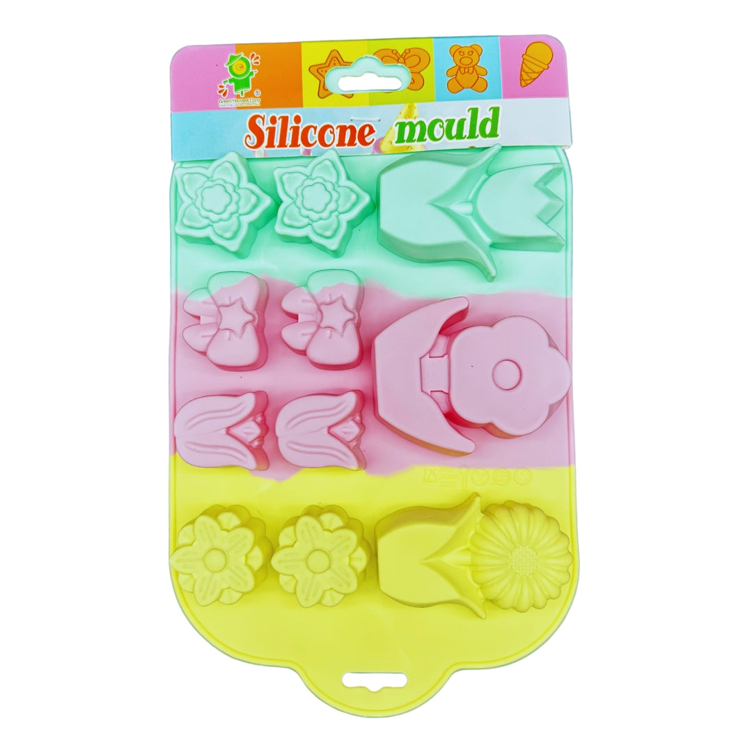 CreativeBake Silicone Mold Set - 5 Fun Themes (11"x7")