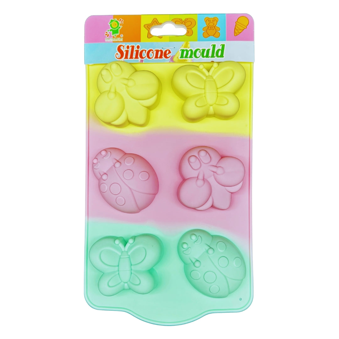 CreativeBake Silicone Mold Set - 5 Fun Themes (11"x7")