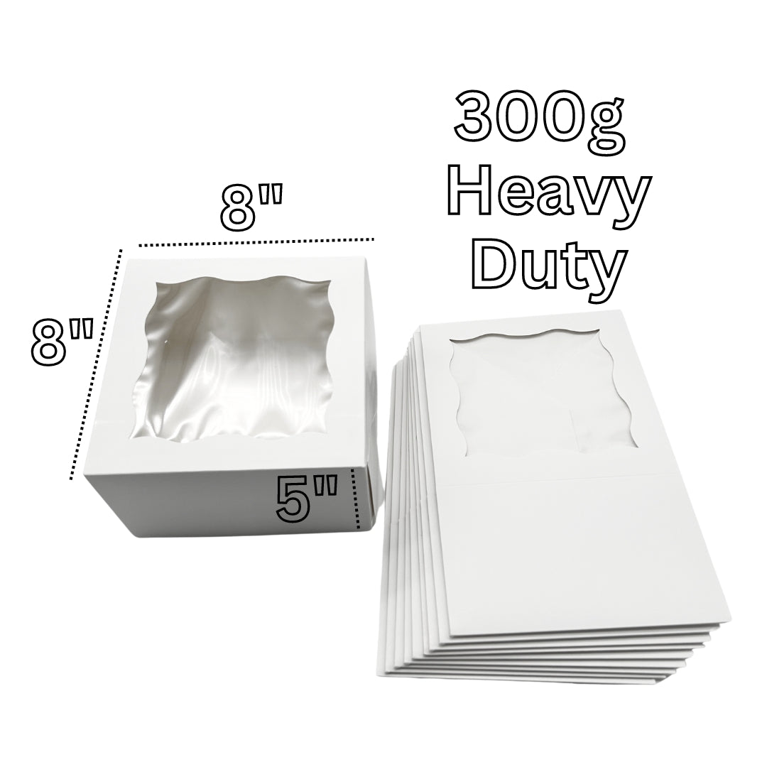 Window Cake Box 8"x8"x5" (100pcs)