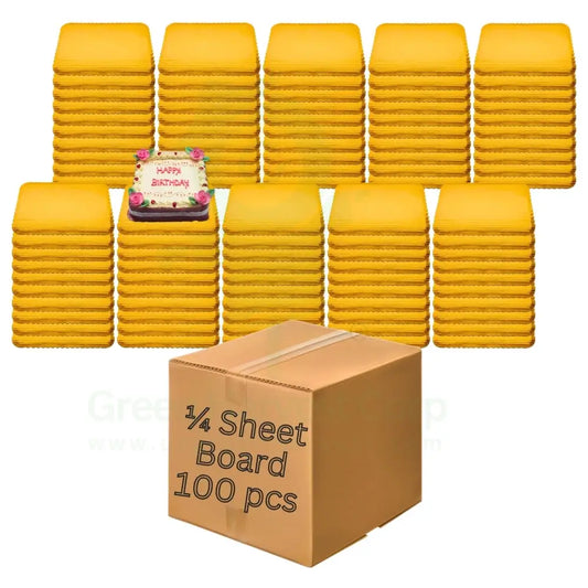 9’’X13’’ Quarter Sheet Cake Board 100 Pcs (1 Case)