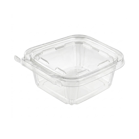 12oz Hinged Flat Lid Container with Safe Seal (200pcs)