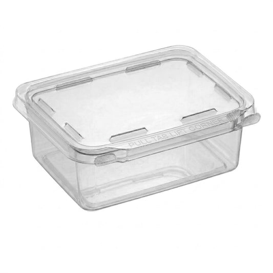 64oz Hinged Flat Lid Container with Safe Seal (100pcs)