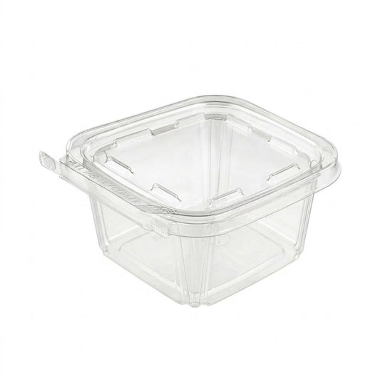 16oz Hinged Flat Lid Container with Safe Seal (200pcs)
