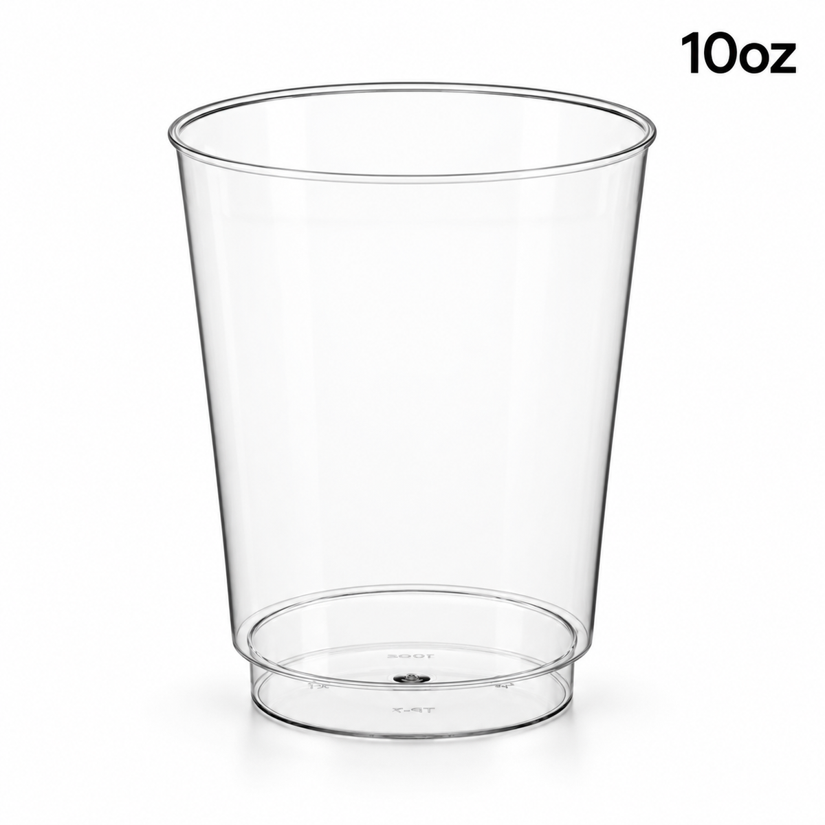 10 oz Crystal Clear Hardwall Plastic Tumbler (500pcs)
