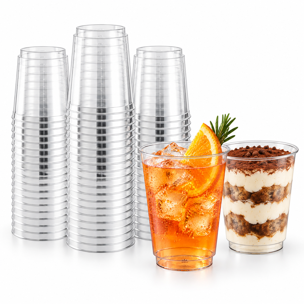 10 oz Crystal Clear Hardwall Plastic Tumbler (500pcs)