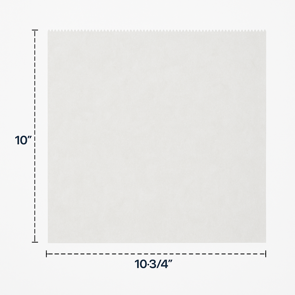 10"x10 3/4" Inter-folded Dry Wax Deli Paper (500sheets/12pks)