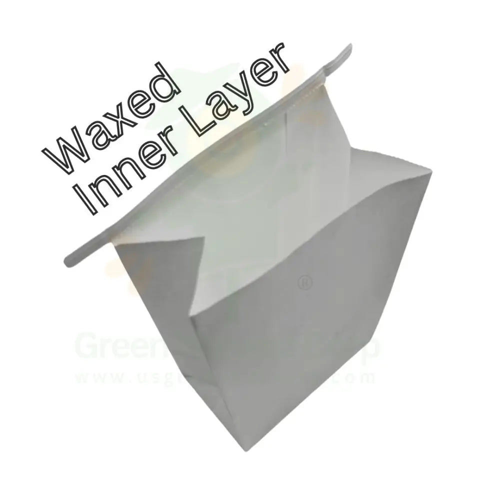 White Tin Tie Coffee/Snack Bag